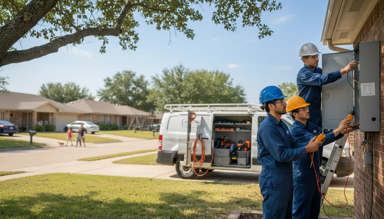 Certified electrician providing emergency electrical services in Lilly, GA